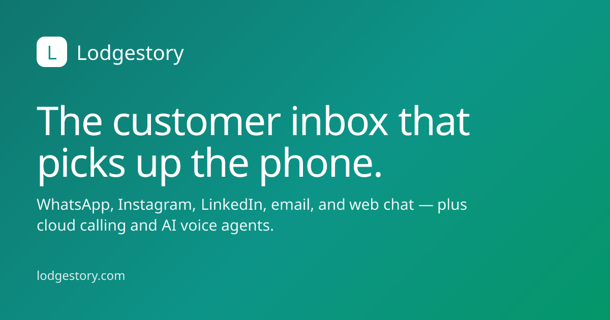 Lodgestory - Omnichannel Inbox CRM product preview 1